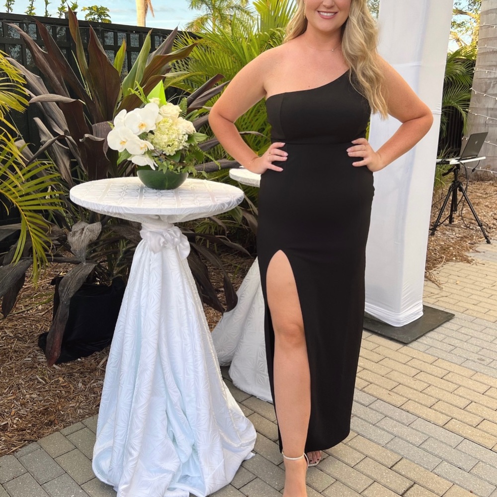 Lulus One Shoulder Maxi Dress
